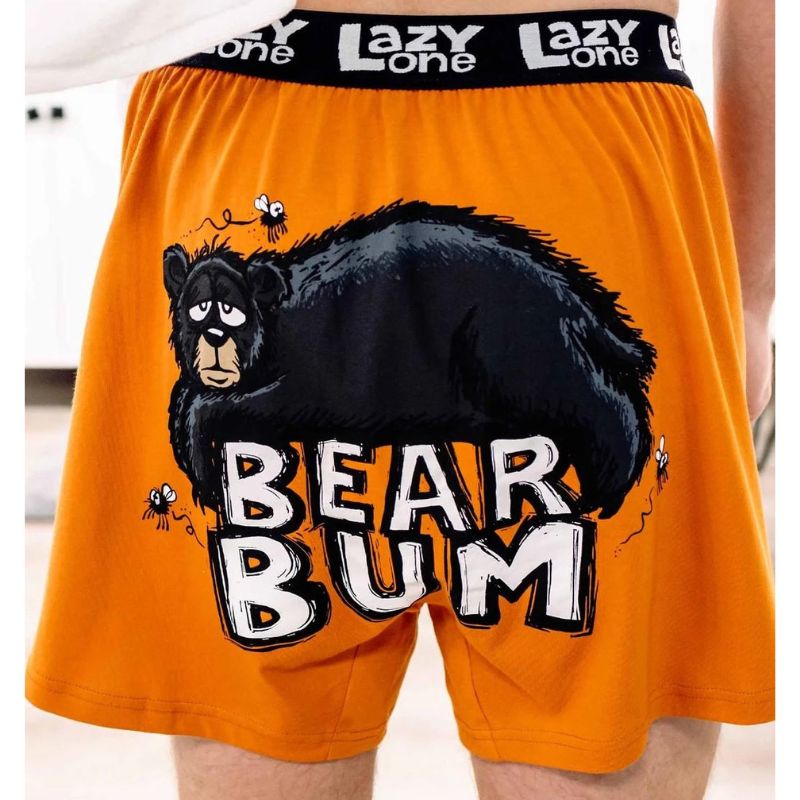 Bear Bum Orange Men's Boxer